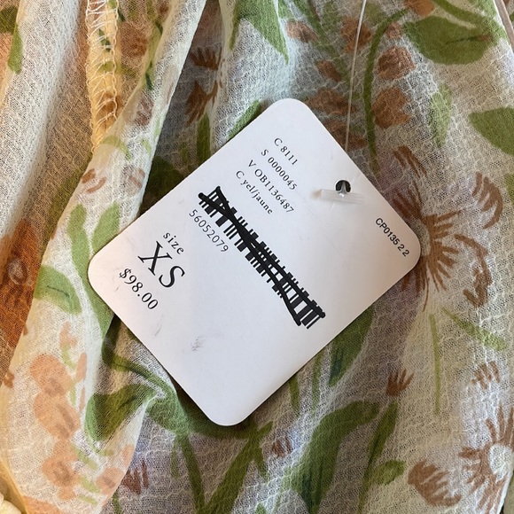 Free people yellow top size xs - Picture 4 of 9